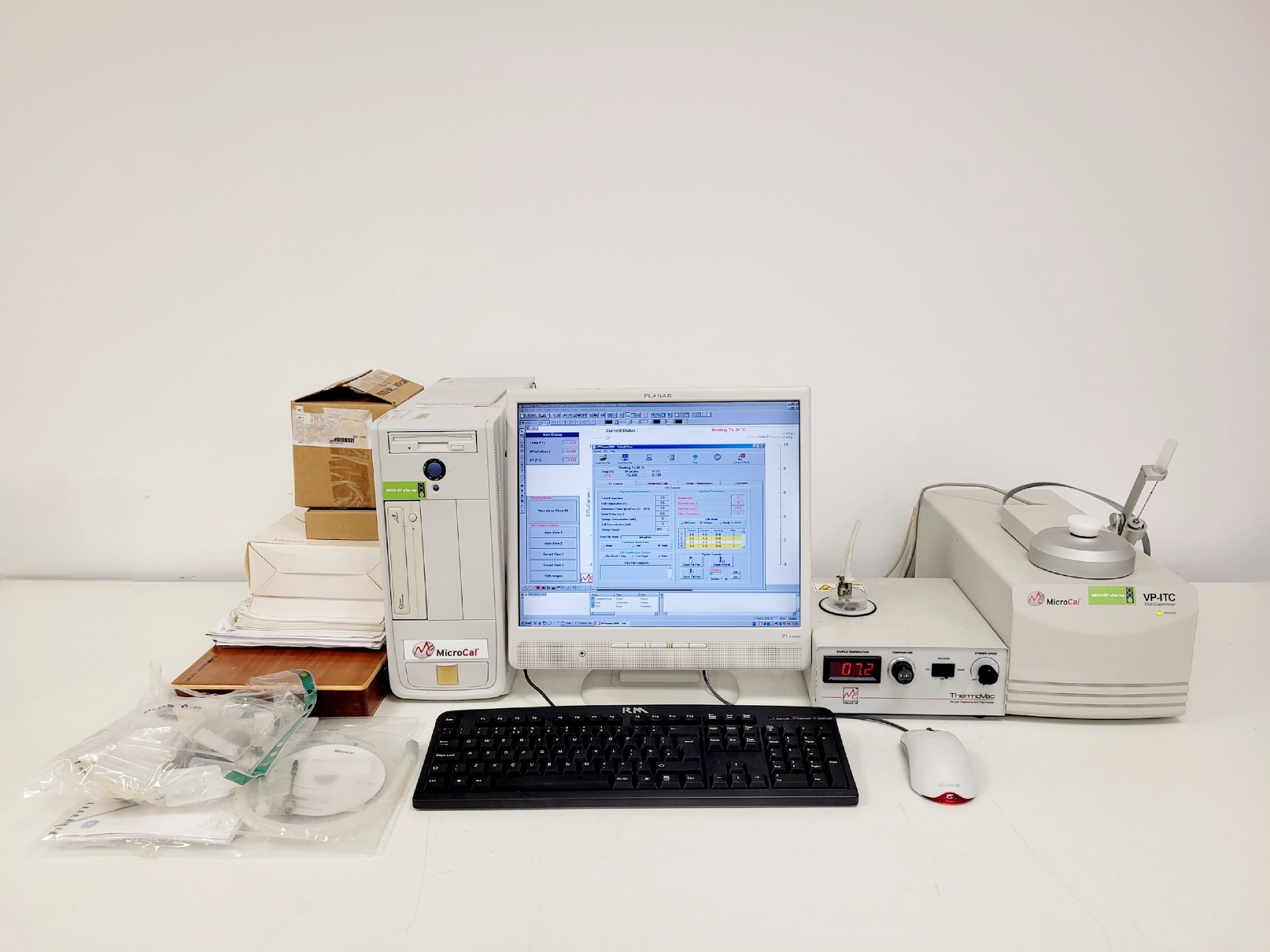 Image of MicroCal VP-ITC MicroCalorimeter System W/ThermoVac and PC Lab