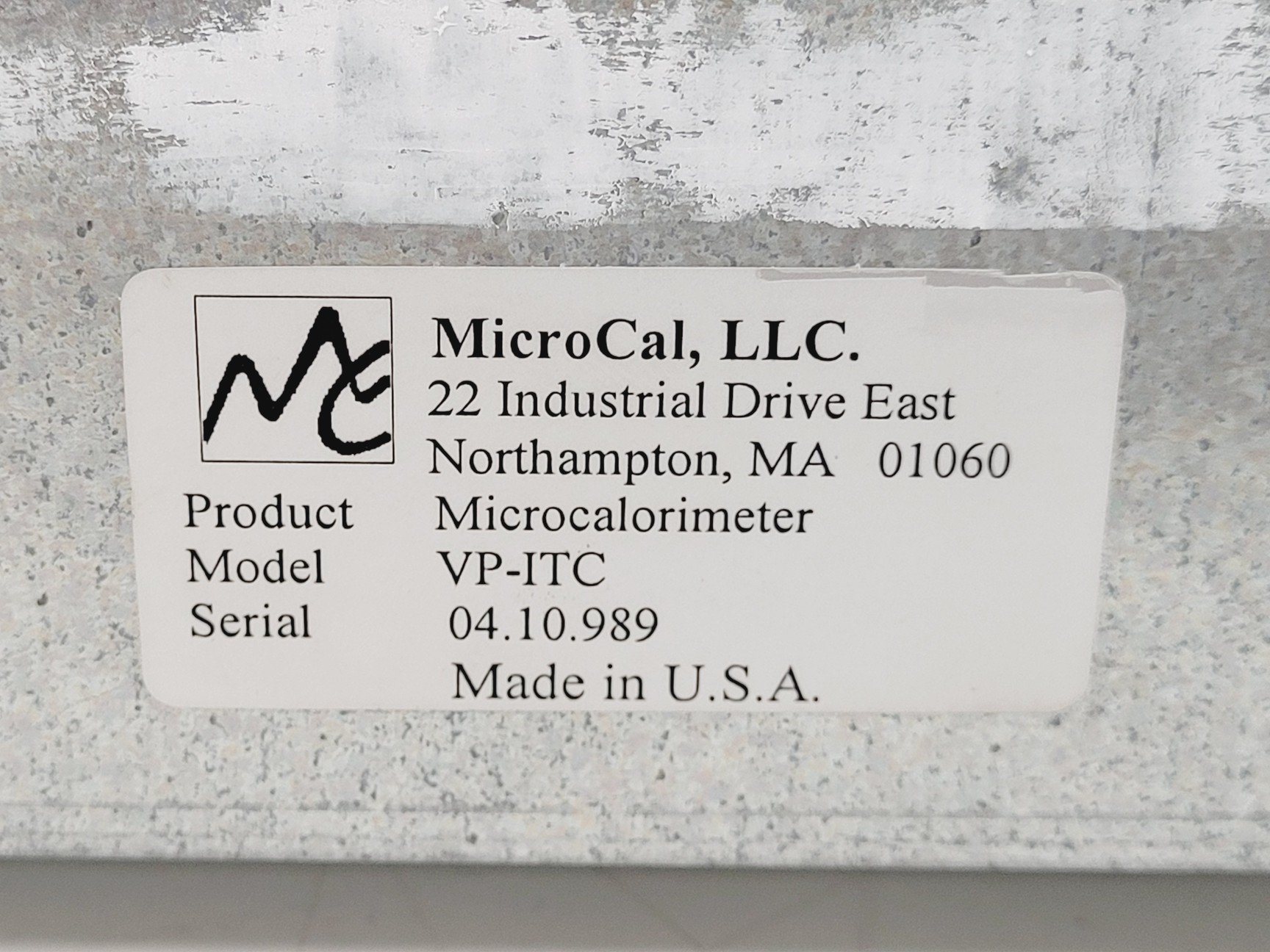 Image of MicroCal  VP-ITC MicroCalonimeter W/ThermoVac and PC