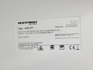 Thumbnail image of Vestfrost AKG 377 Lab Fridge Refrigerator