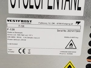 Thumbnail image of Vestfrost F-138