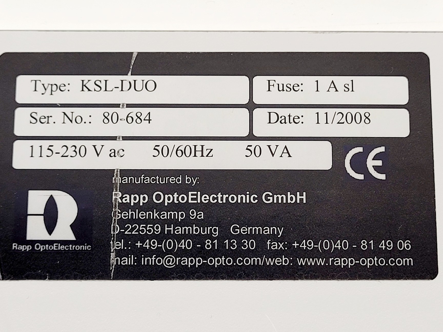 Image of Rapp OptoElectronic KSL-DUO Dual LED Light Source 