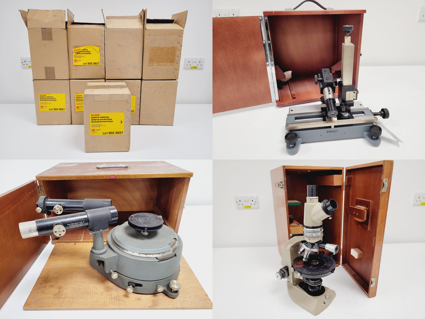 Image of Mixed Job Lot of Laboratory Equipment - Kodak, Vickers, Phillip, Olympus