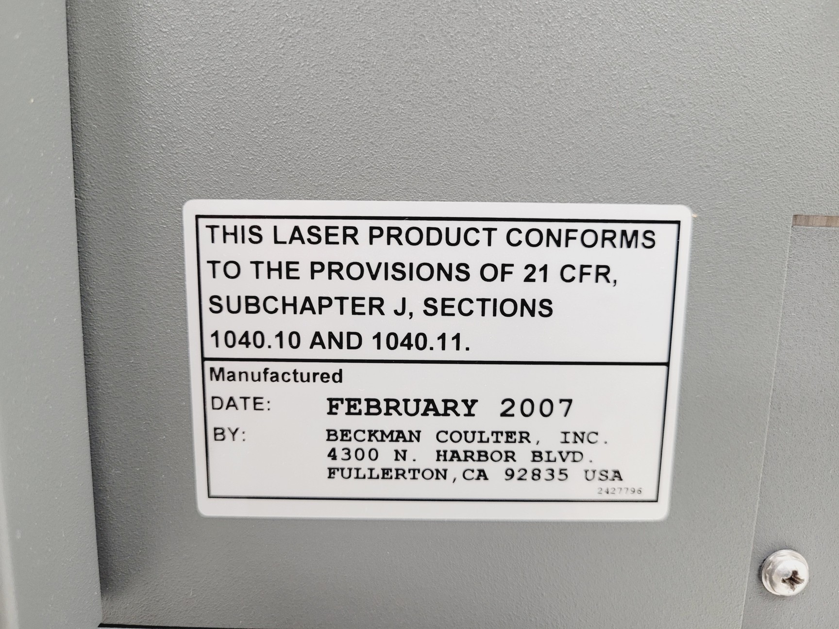 Image of Beckman Coulter Cytomics FC 500