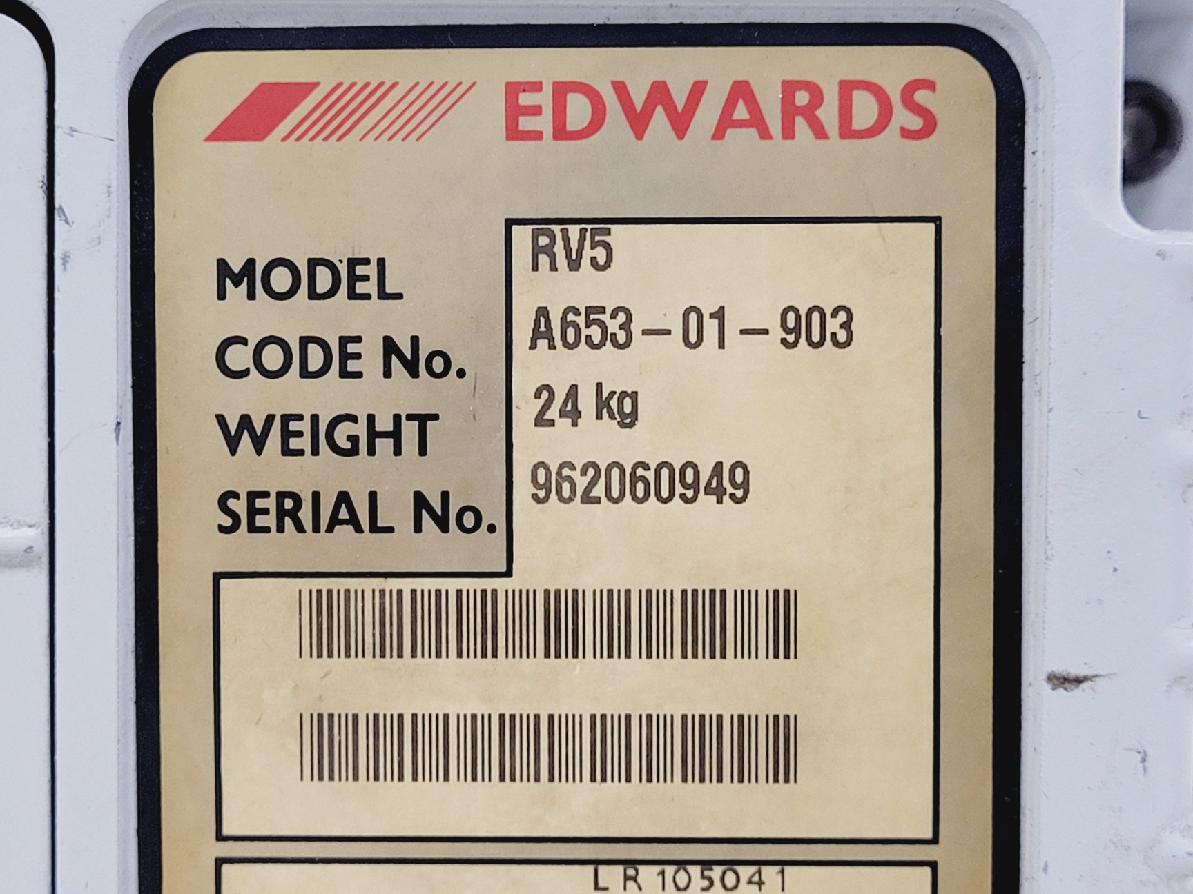 Image of Edwards RV5 Vacuum Pump 