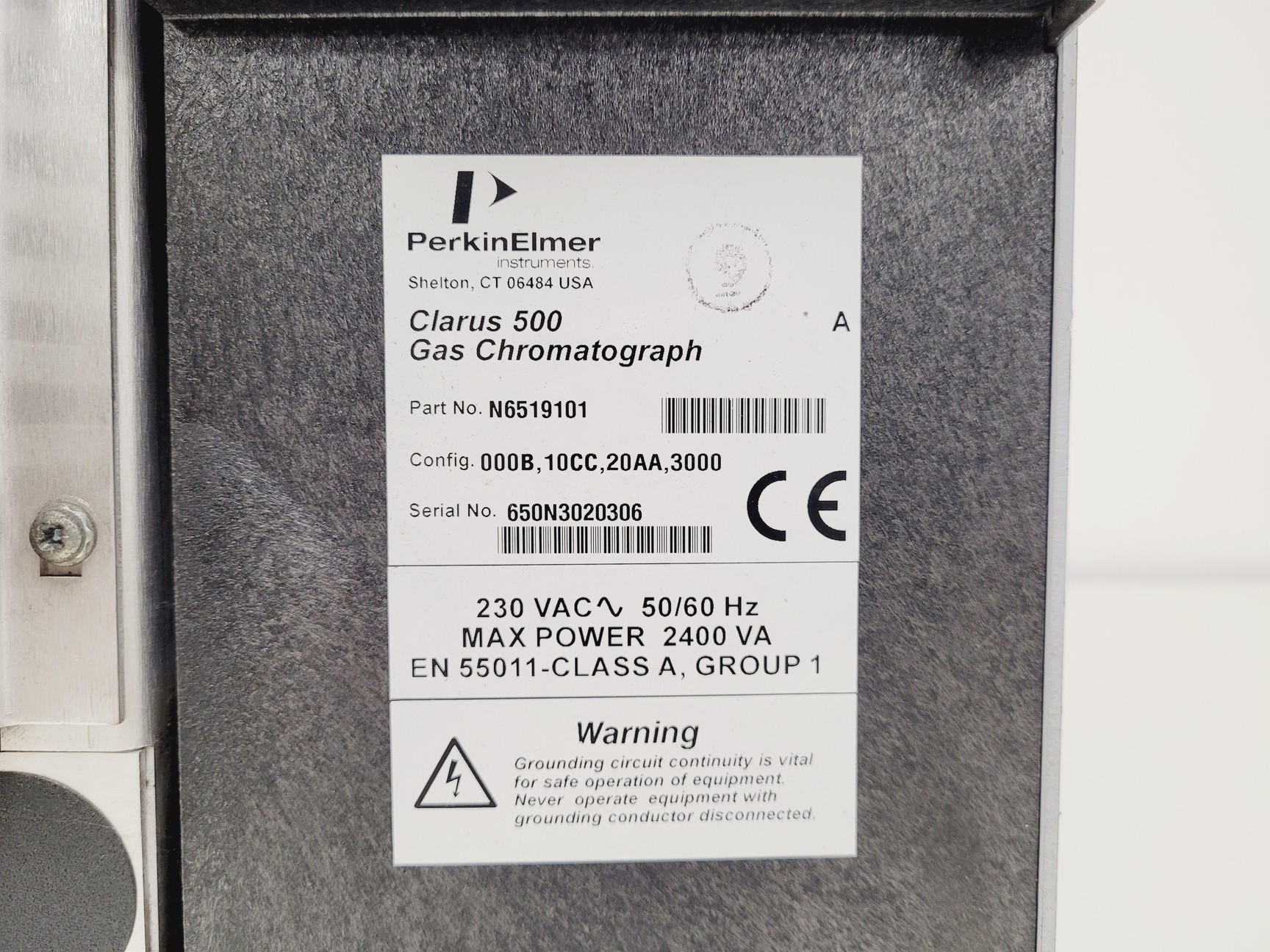 Image of Perkin Elmer Clarus 500 Gas Chromatograph Lab