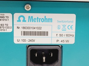 Thumbnail image of Metrohm Eco IC w/ Conductivity Detector & 863 Compact Autosampler Lab