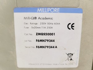 Thumbnail image of Millipore Milli-Q Academic Water Purification System Lab