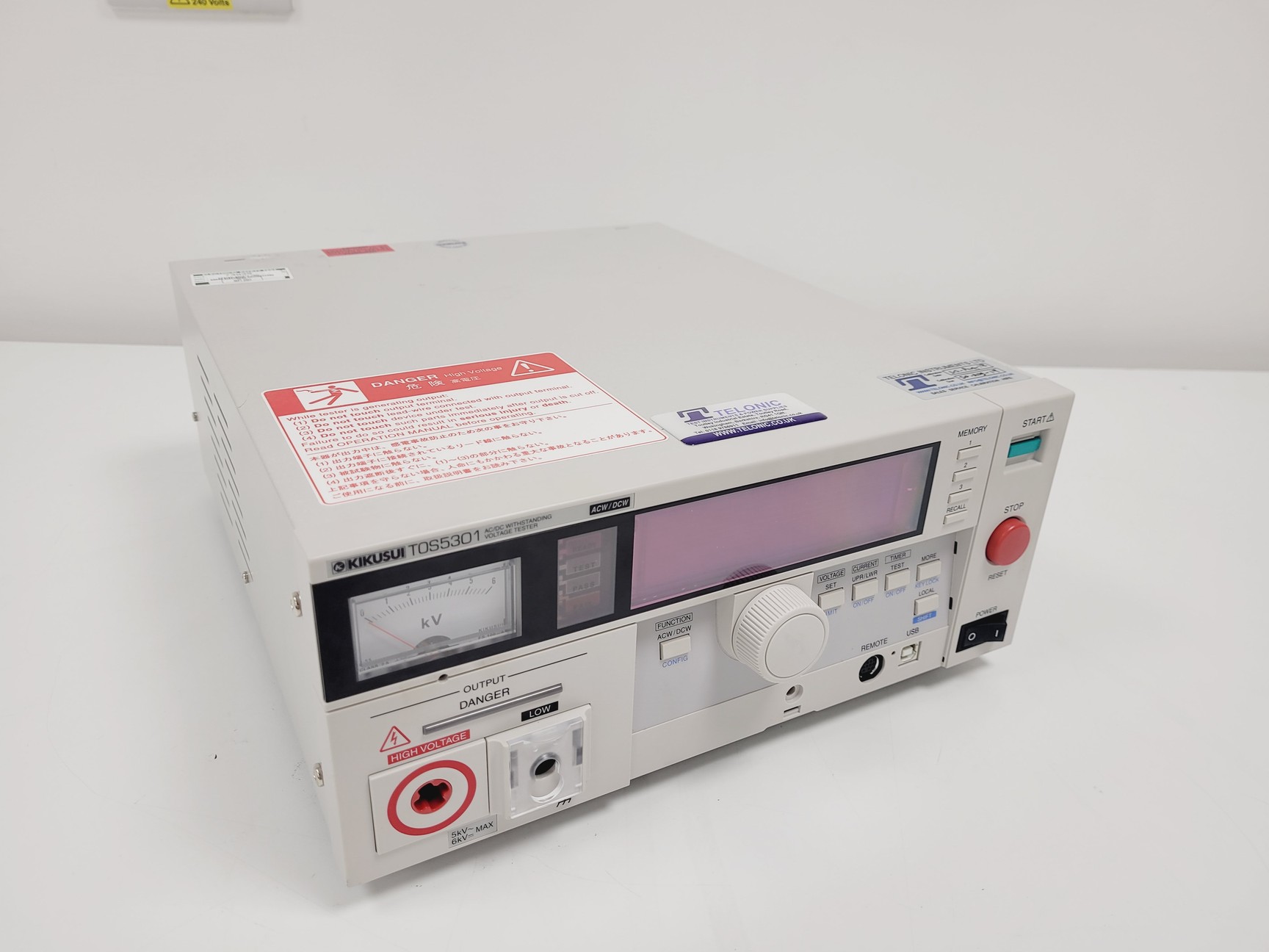 Image of Kikusui TOS5301 Withstanding Voltage Tester 5kV AC 6kV DC Hipot