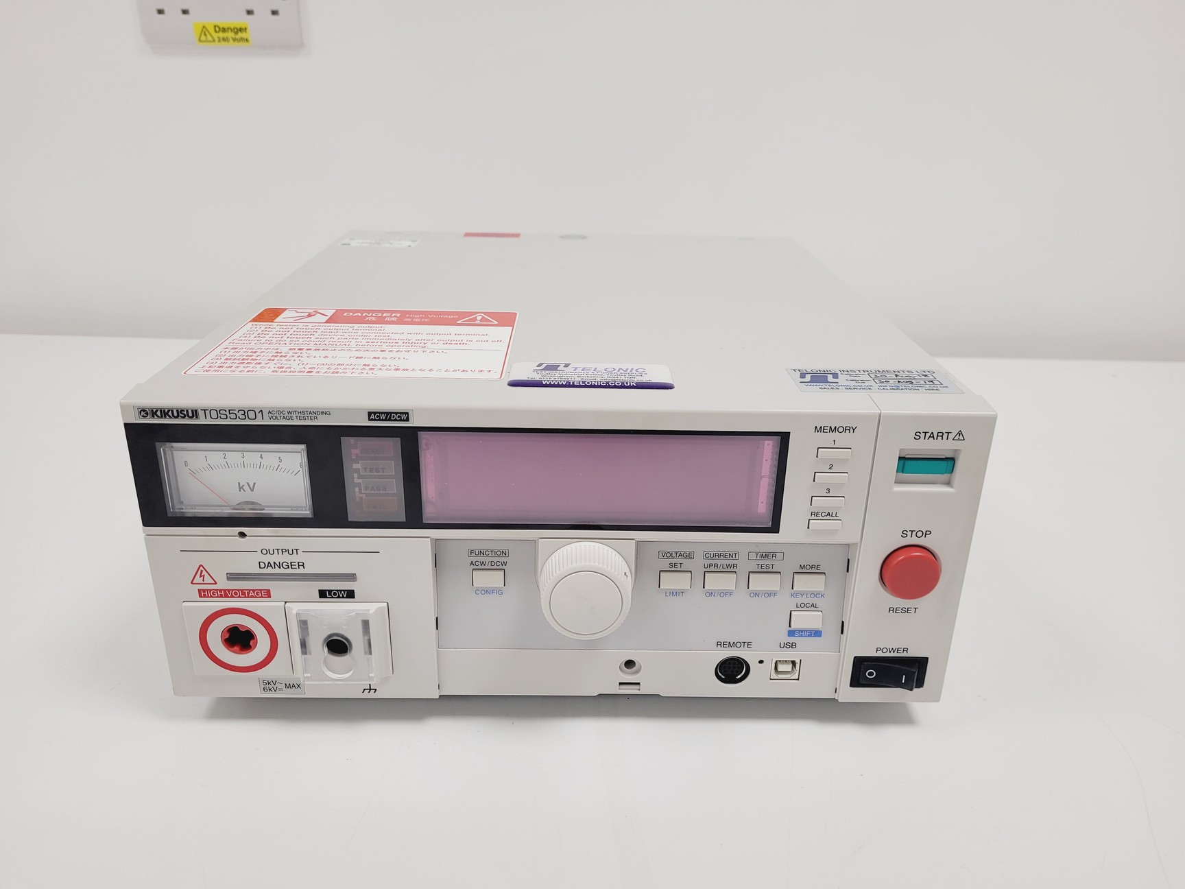 Image of Kikusui TOS5301 Withstanding Voltage Tester 5kV AC 6kV DC Hipot