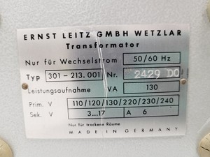 Thumbnail image of Leitz Wetzlar Orthoplan Compound Microscope