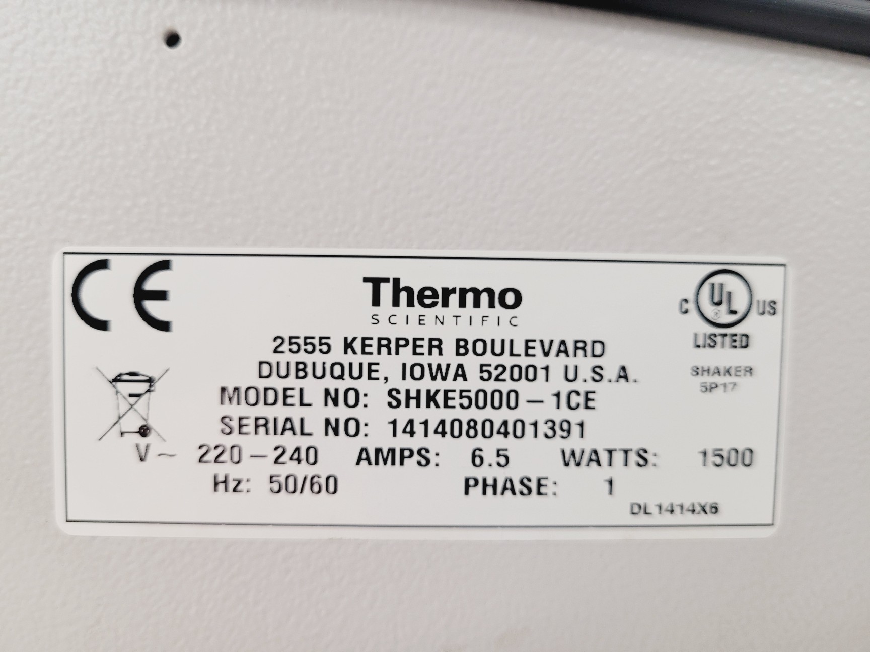 Image of Thermo Scientific MaxQ 5000 Shaking Incubator Spares/Repair Lab
