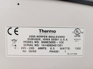 Thumbnail image of Thermo Scientific MaxQ 5000 Shaking Incubator Spares/Repair Lab