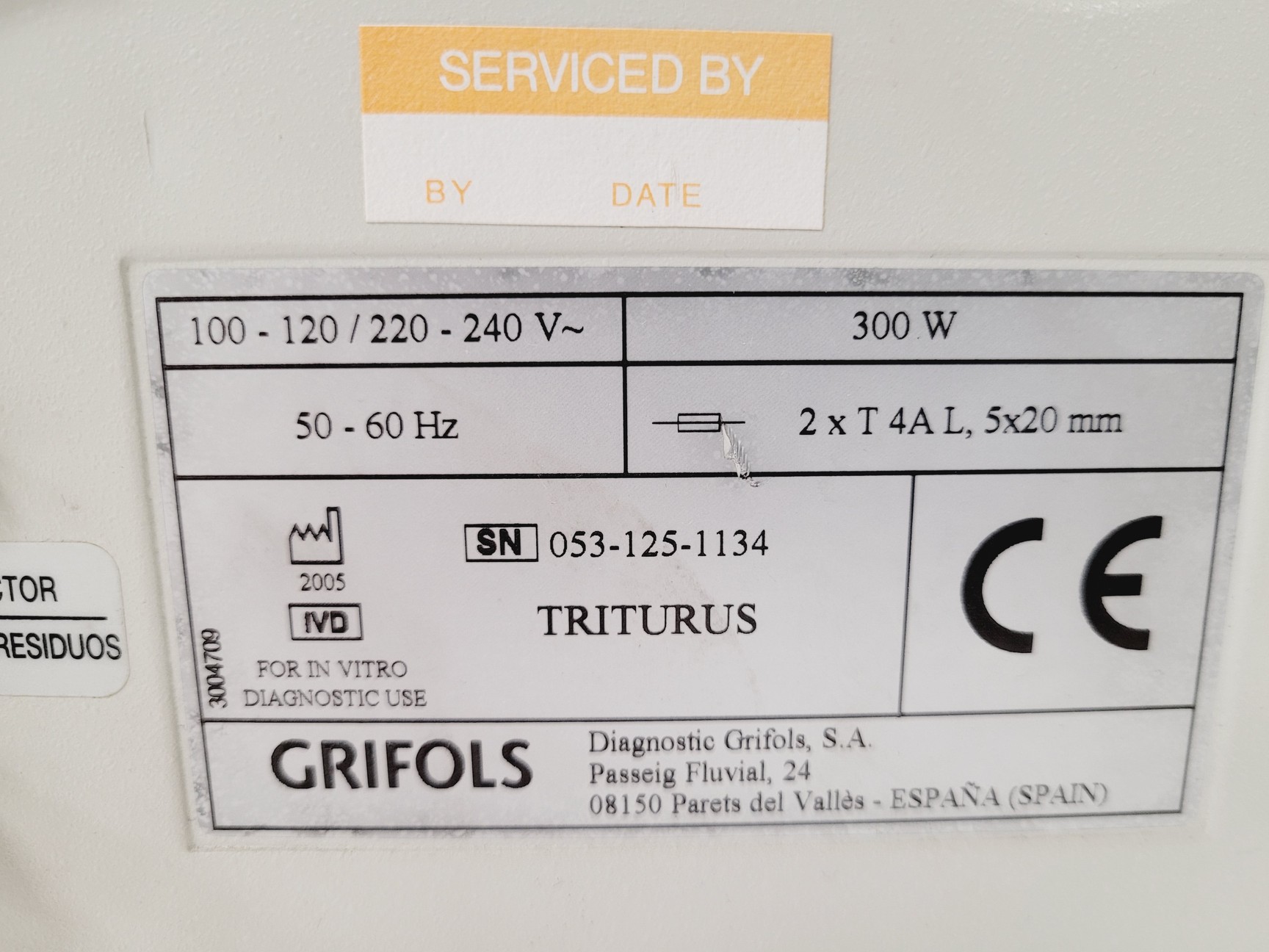Image of Grifols Triturus Fully Automated EIA System Lab