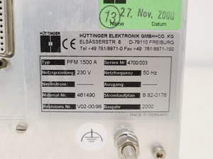 Thumbnail image of RF System w/ Hüttinger PFG 600 and PFM 1500A + SVT Associates RF Plasma Source
