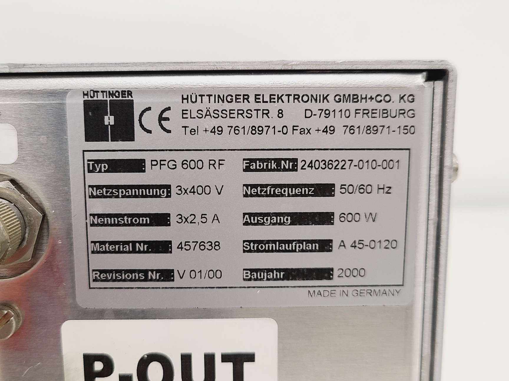 Image of RF System w/ Hüttinger PFG 600 and PFM 1500A + SVT Associates RF Plasma Source