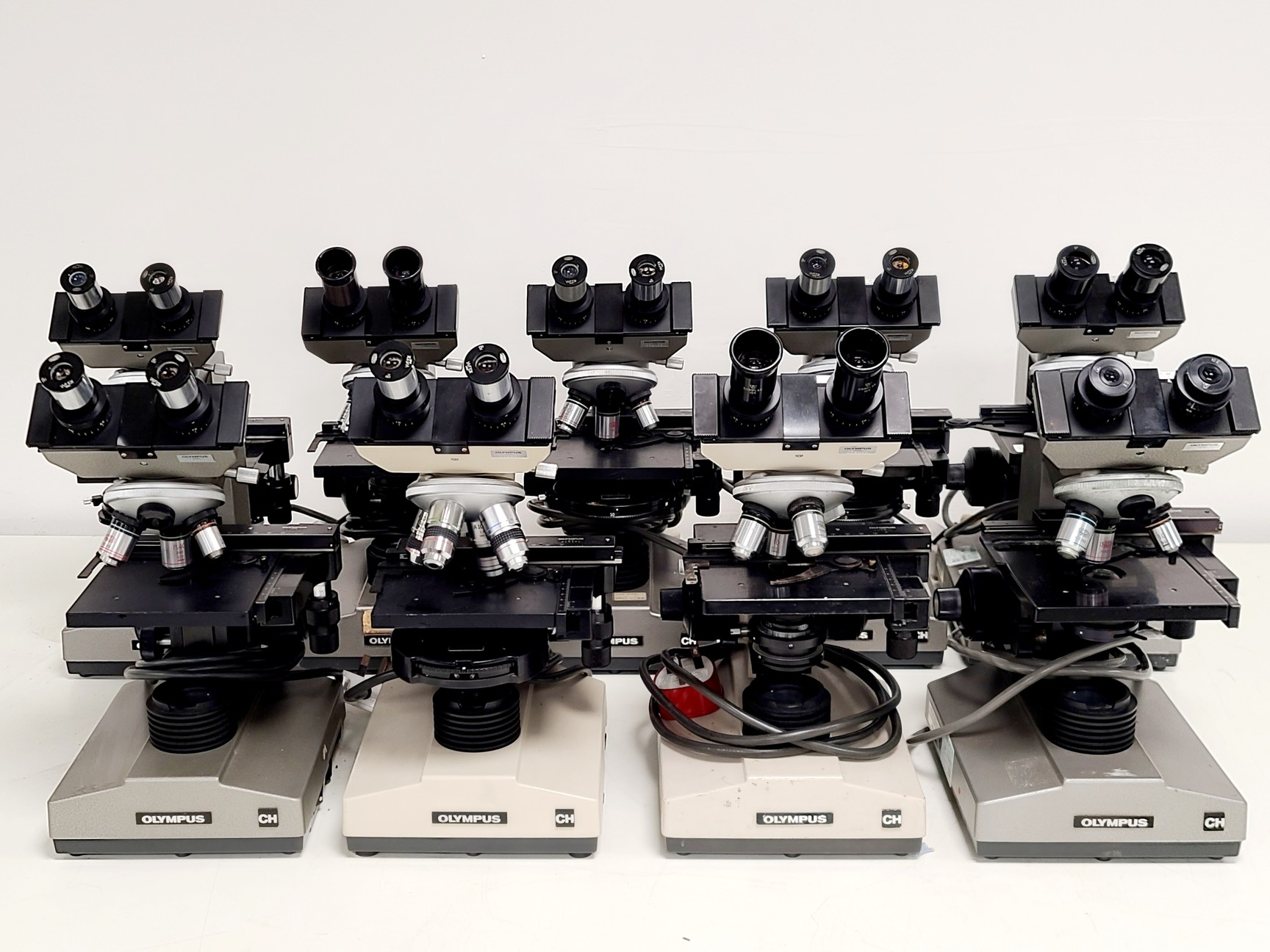 Image of 9 x Olympus CH Microscopes Job Lot Lab