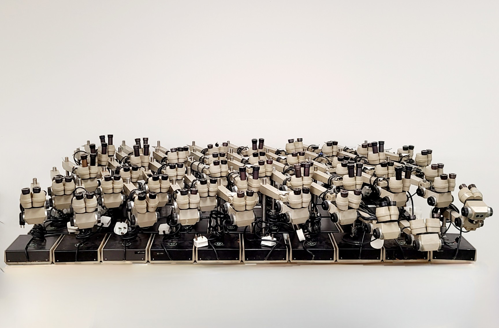 Image of 46 x Vickers Instruments Long-Arm Stereo Microscope Job Lot Lab