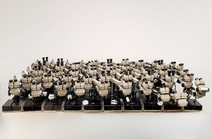 Thumbnail image of 46 x Vickers Instruments Long-Arm Stereo Microscope Job Lot Lab