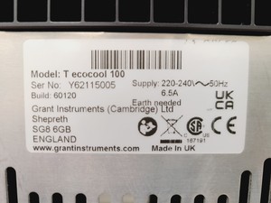 Thumbnail image of Grant LT EcoCool 100 Recirculating Chiller Lab