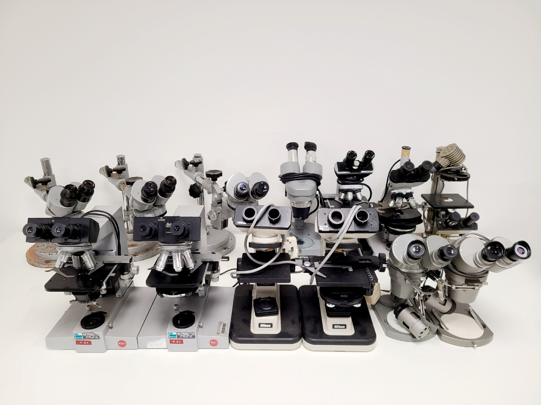 Image of 13 x Varied Microscopes Nikon,Olympus,Leitz,Kyowa,Prior,Carl Zeiss Job Lot Lab