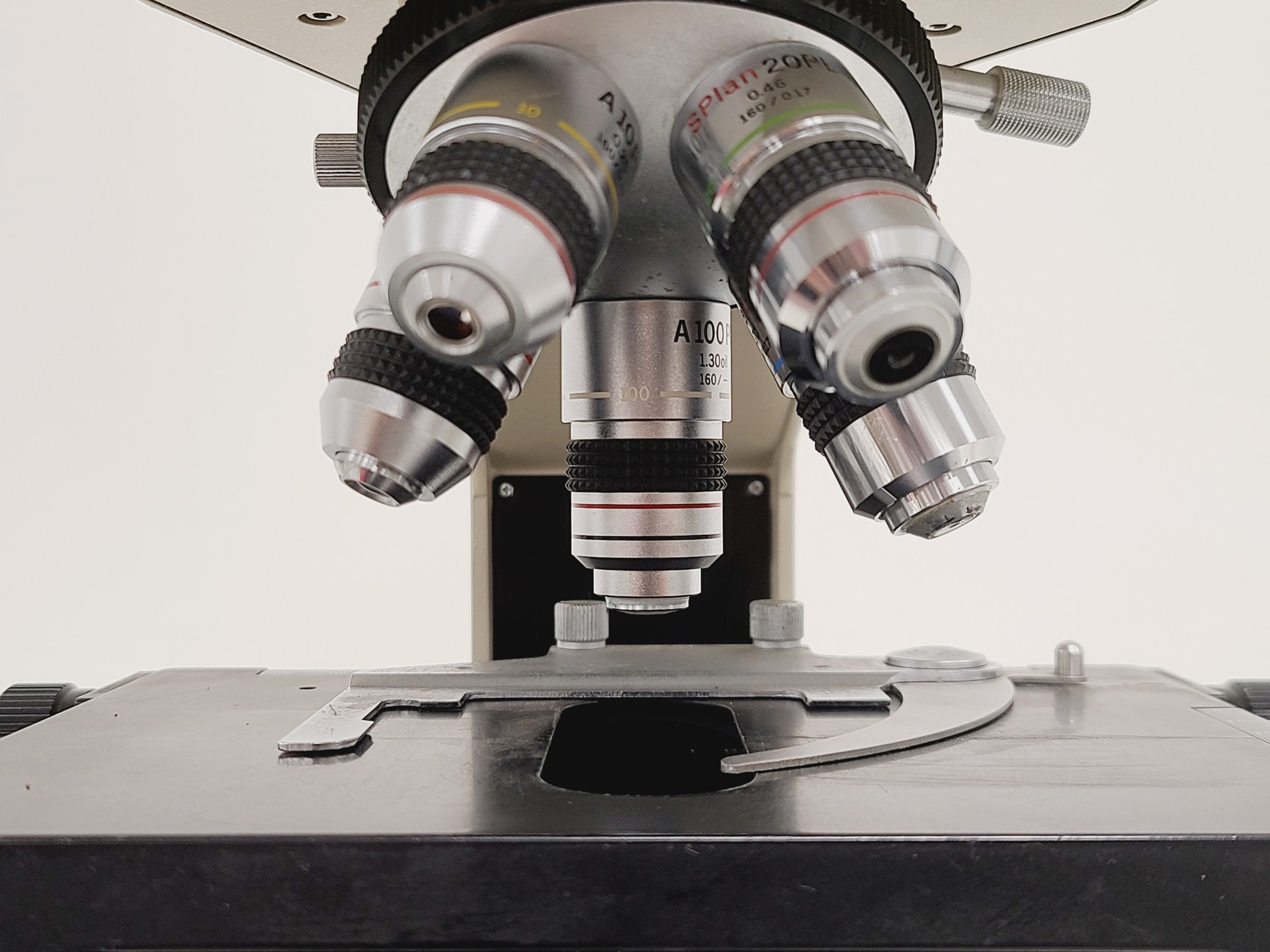 Image of Olympus BH-2 Compound Microscope w/ 5x Objectives DPlan SPlan A10PL Lab