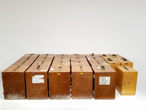 Thumbnail image of 19 x Vickers Binocular, 4 x Vickers Monocular 1 x Watson Barnet Microscope Lot 