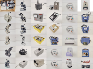Thumbnail image of Job Lot of Mixed Benchtop Lab Equipment - Mamiya, Olympus, Prior, Leitz, Buchi