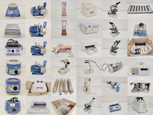 Thumbnail image of Job Lot of Mixed Benchtop Lab Equipment - Mamiya, Olympus, Prior, Leitz, Buchi