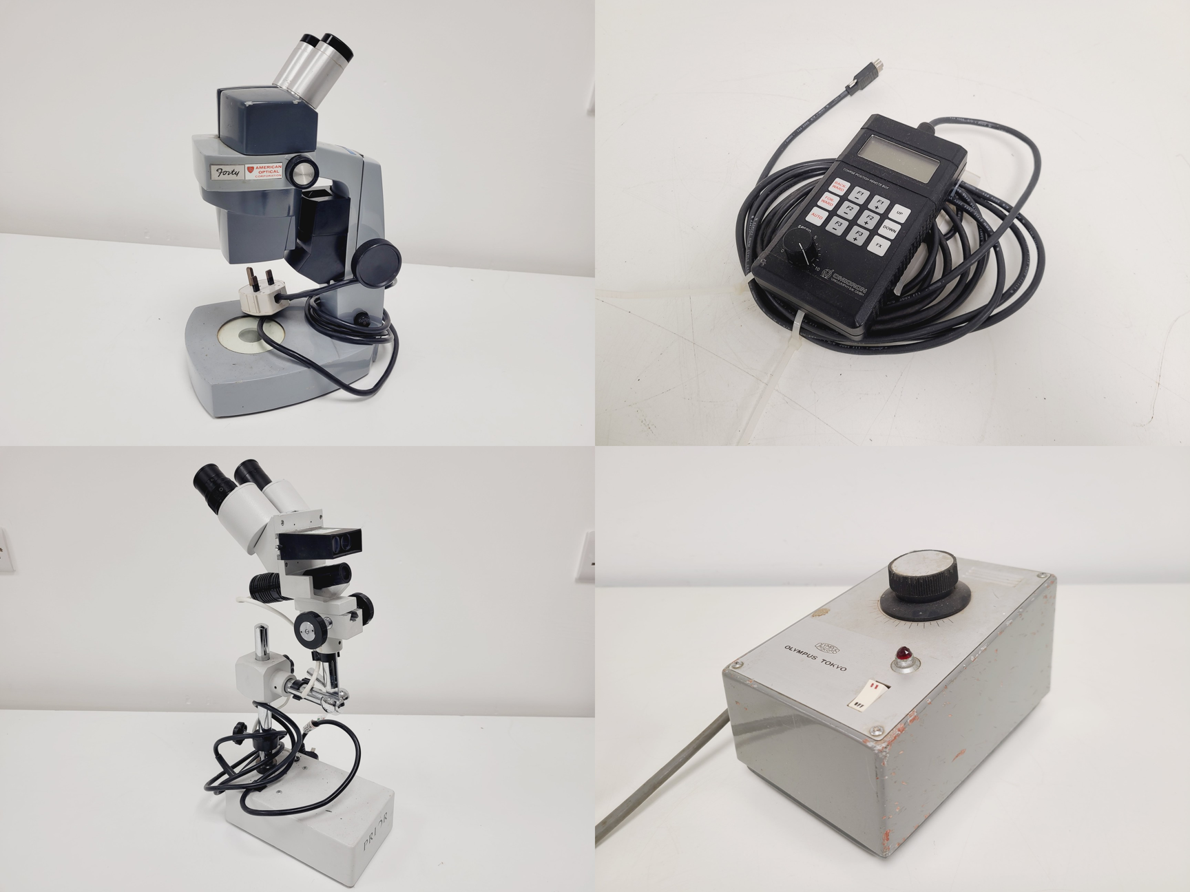 Image of Job Lot of Mixed Benchtop Lab Equipment - Mamiya, Olympus, Prior, Leitz, Buchi