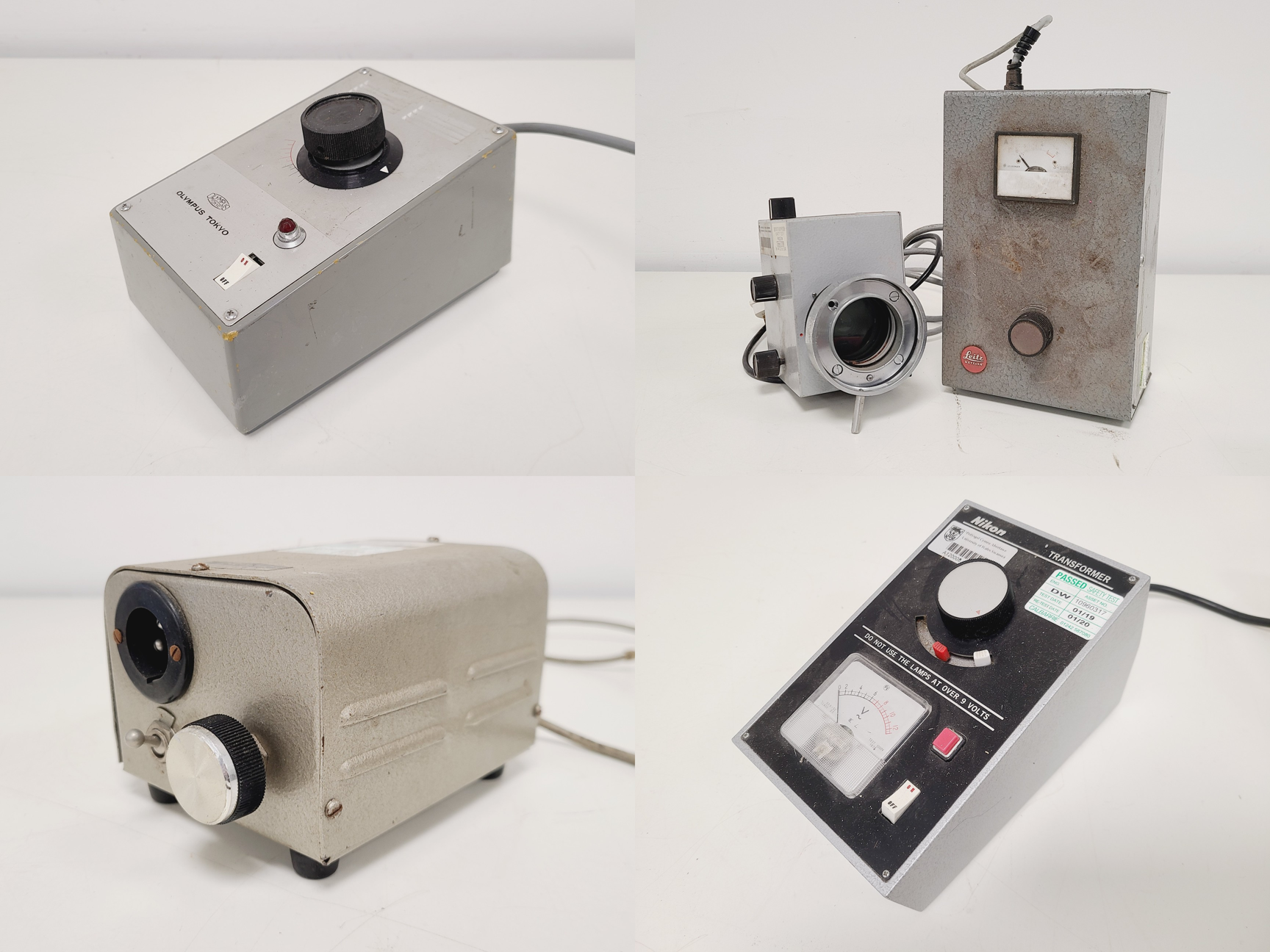 Image of Job Lot of Mixed Benchtop Lab Equipment - Mamiya, Olympus, Prior, Leitz, Buchi