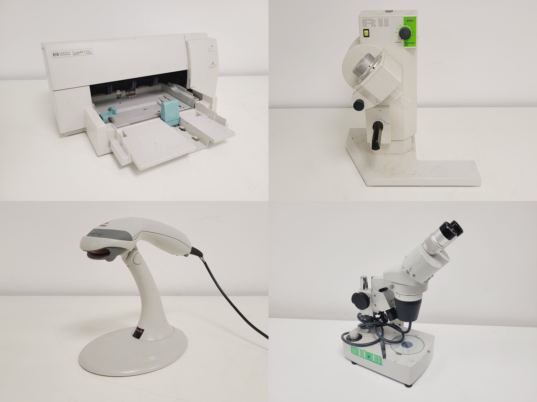 Image of Job Lot of Mixed Benchtop Lab Equipment - Mamiya, Olympus, Prior, Leitz, Buchi