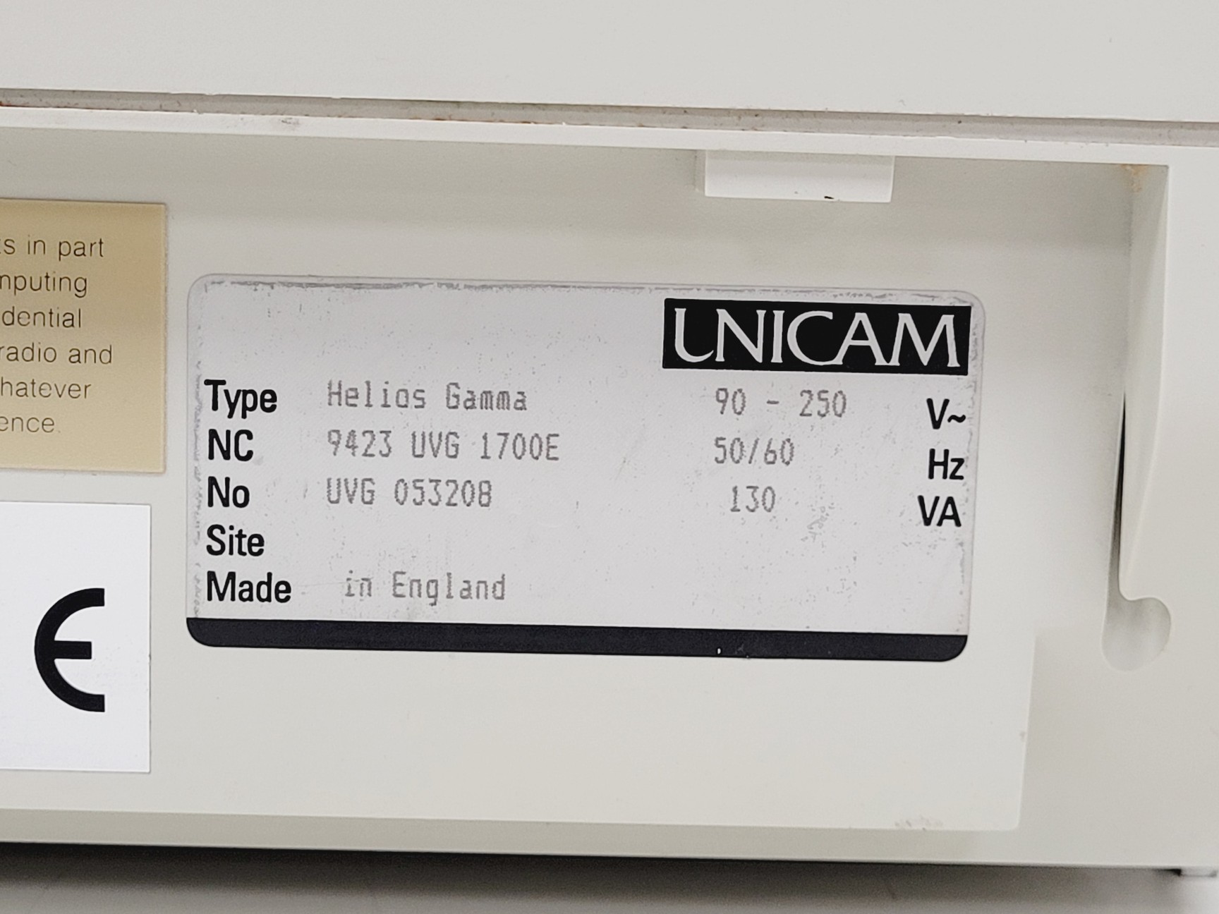 Image of Unicam Helios Gamma UV-Vis Spectrophotometer