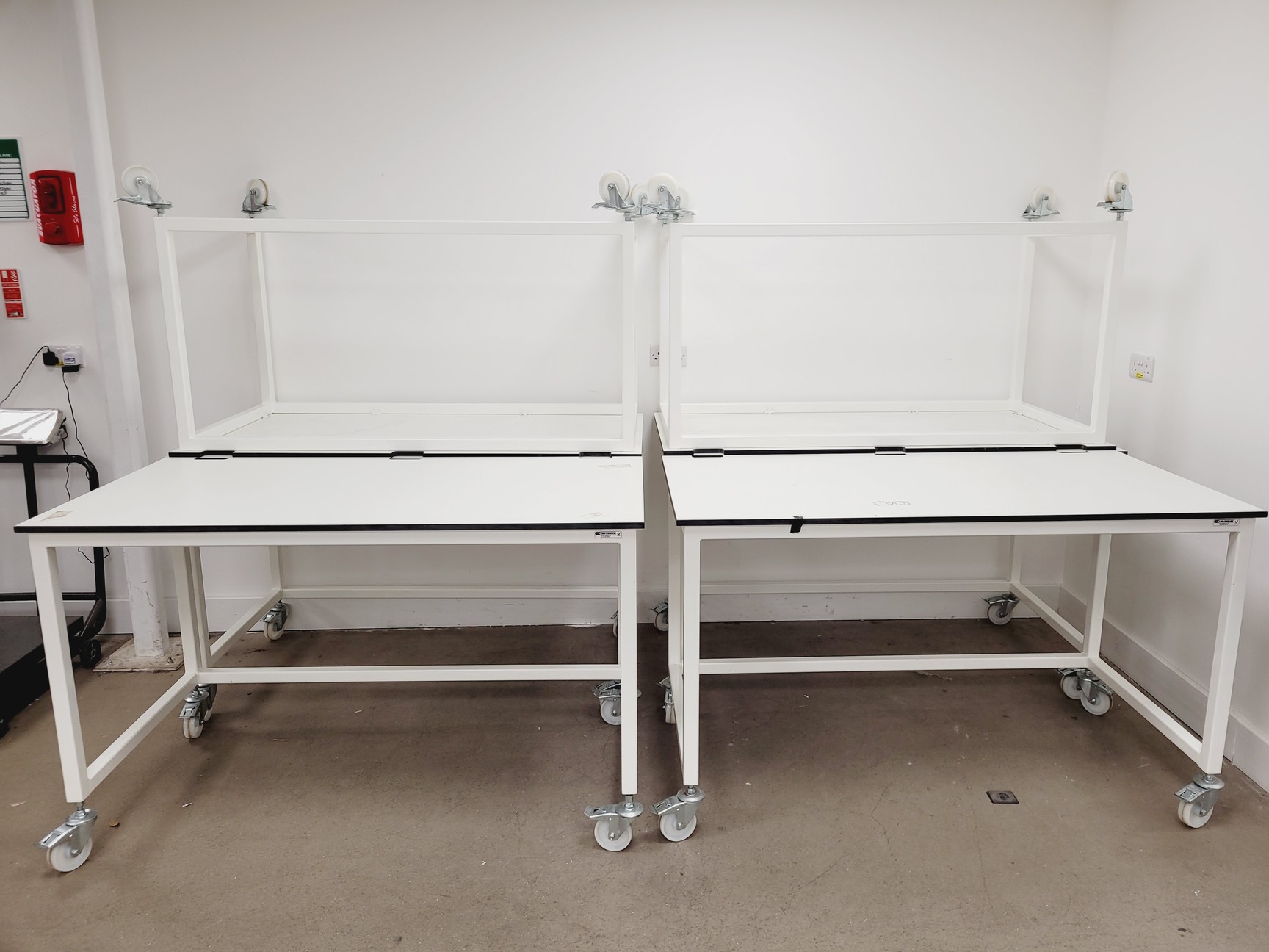 Image of 6 x White Trespa Laboratory Benching Worktops