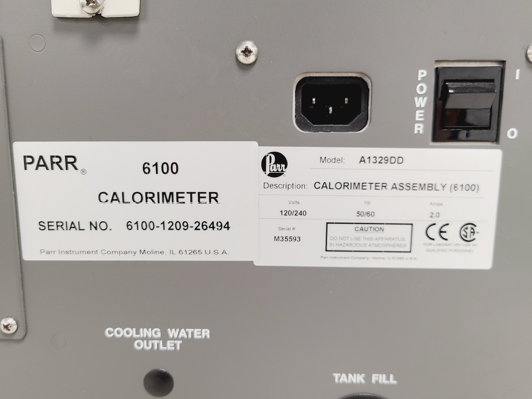 Image of Parr 6100 Oxygen Bomb Calorimeter