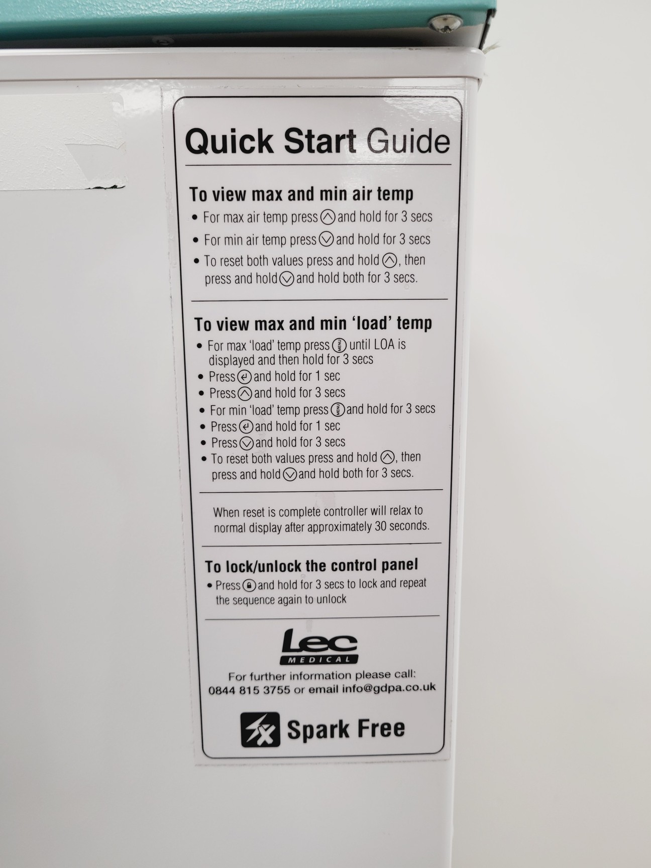 Image of Lec Medical LSR288UK Laboratory Fridge