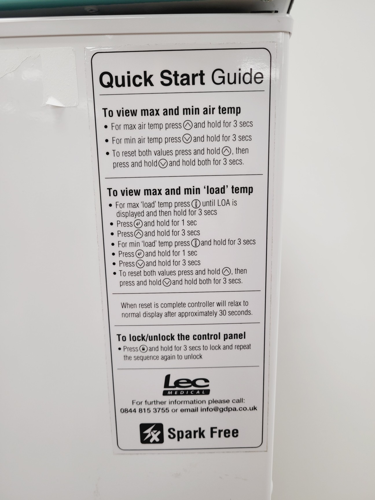Image of Lec Medical LSR288UK Laboratory Fridge