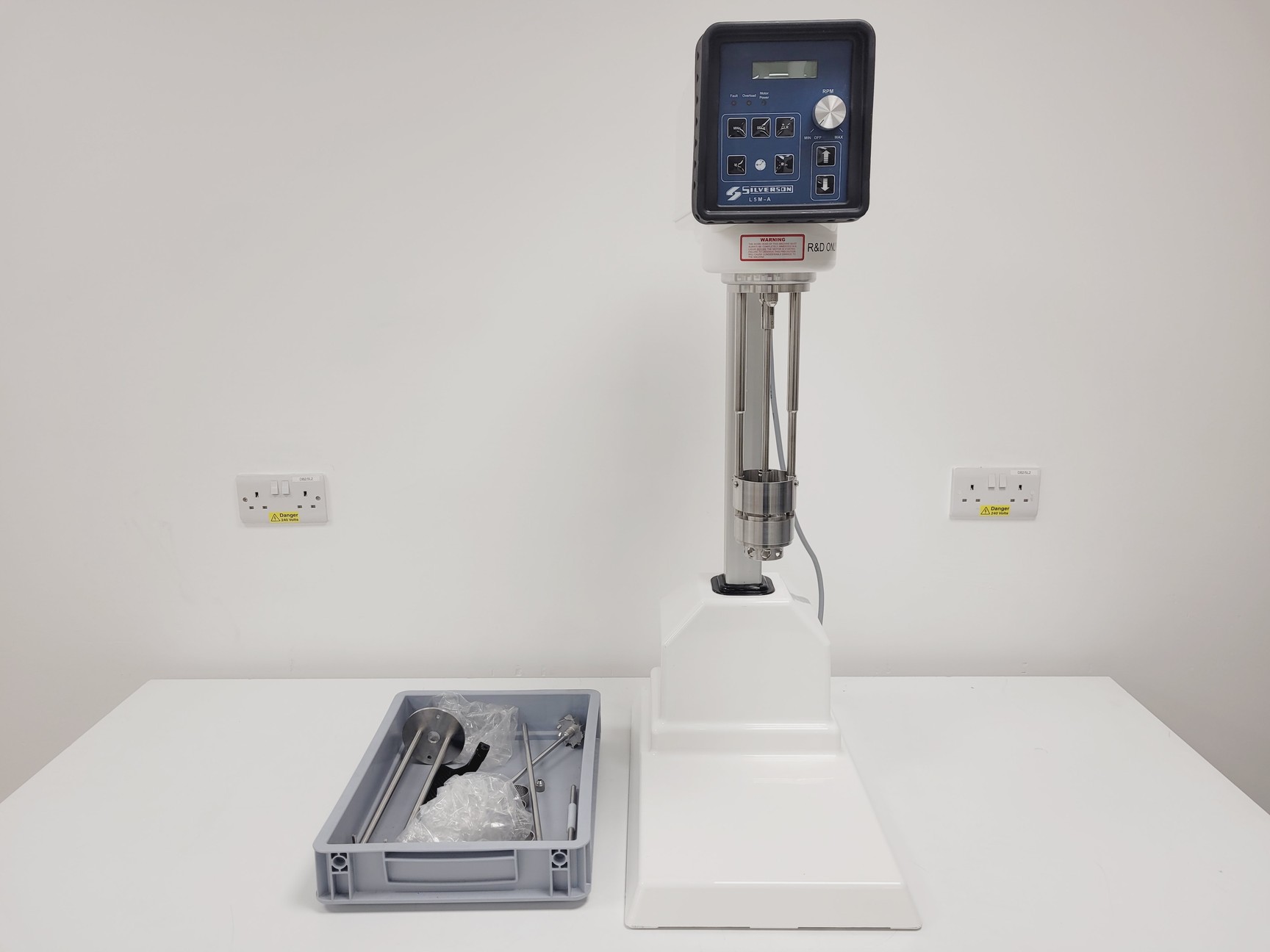 Image of Silverson LM5 High Shear Homogeniser Lab Mixer w/ Fittings