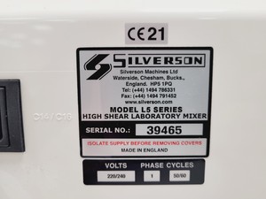Thumbnail image of Silverson LM5 High Shear Homogeniser Lab Mixer w/ Fittings