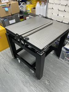 Image of Thorlabs Optical Table Setup: PFR9090-B Frame, B9090L Breadboard & Shelves
