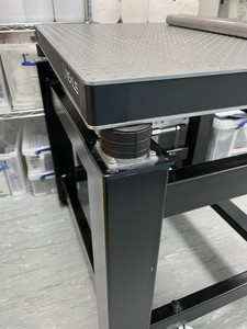 Thumbnail image of Thorlabs Optical Table Setup: PFR9090-B Frame, B9090L Breadboard & Shelves 