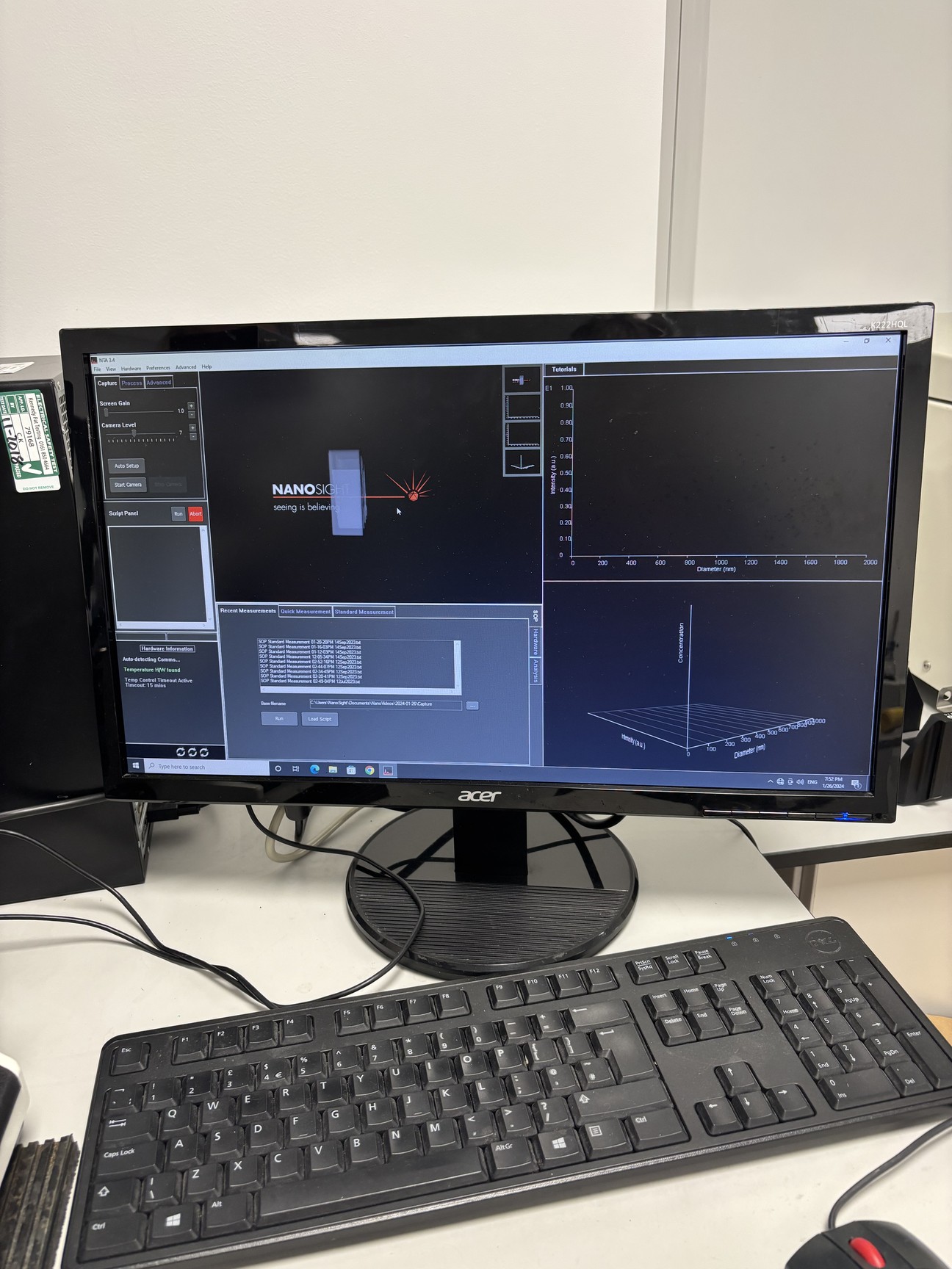 Image of Nanosight LM10 Nanoparticle Analyser with CMOS Camera and LM14 Laser Stage
