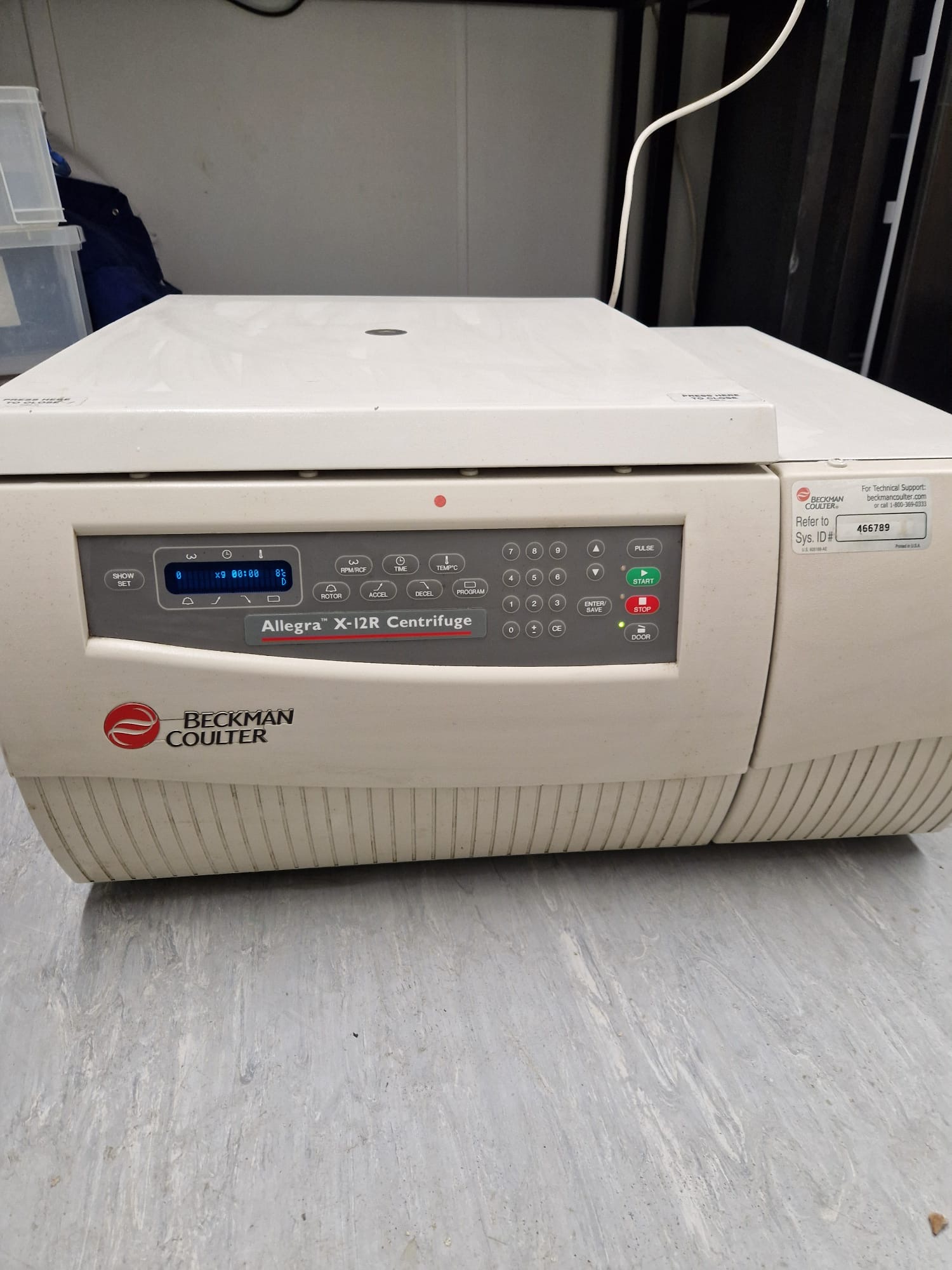 Image of Beckman Coulter Allegra X-12R Centrifuge w/ SX4750A Rotor Lab