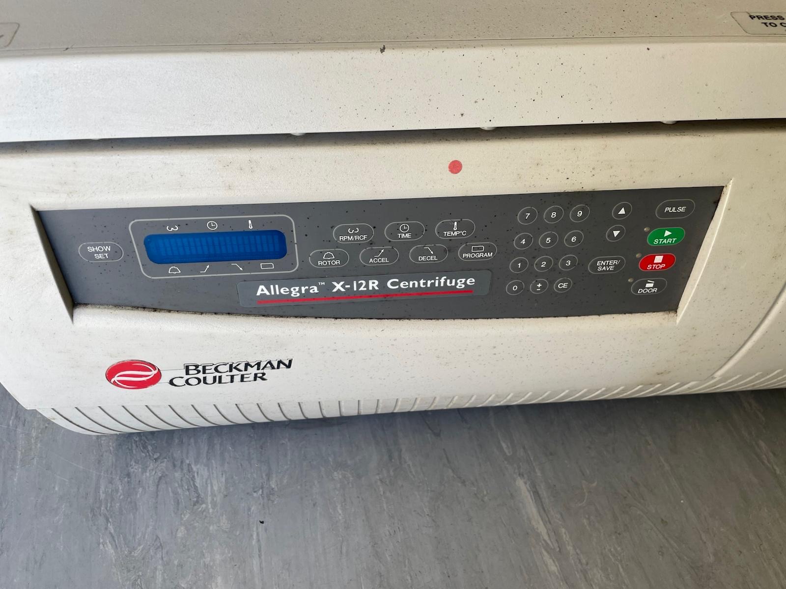 Image of Beckman Coulter Allegra X-12R Centrifuge w/ SX4750A Rotor Lab