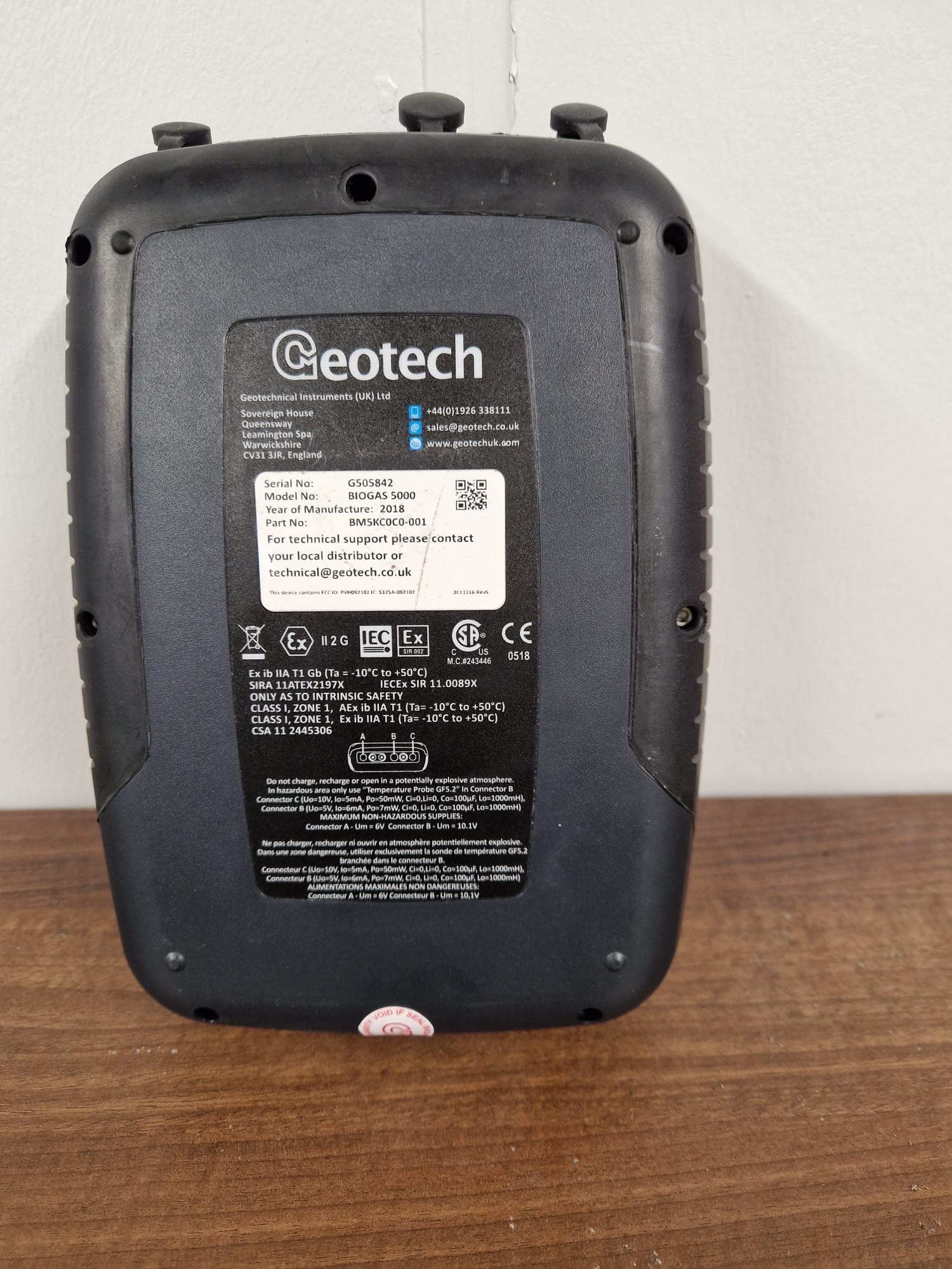 Image of  Geotech Biogas 5000 Portable Gas Monitor w/ Software & Carry Case  