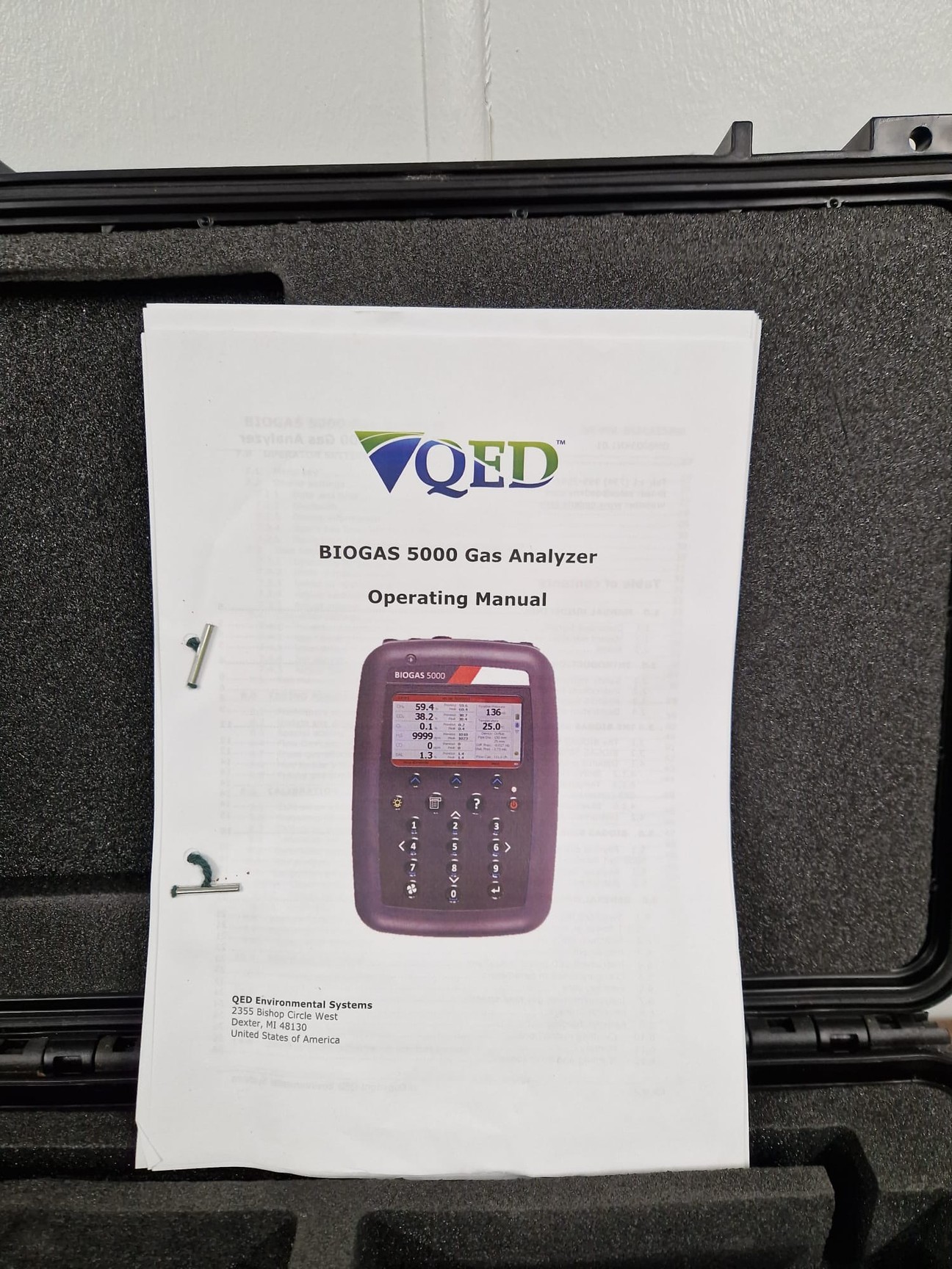 Image of  Geotech Biogas 5000 Portable Gas Monitor w/ Software & Carry Case