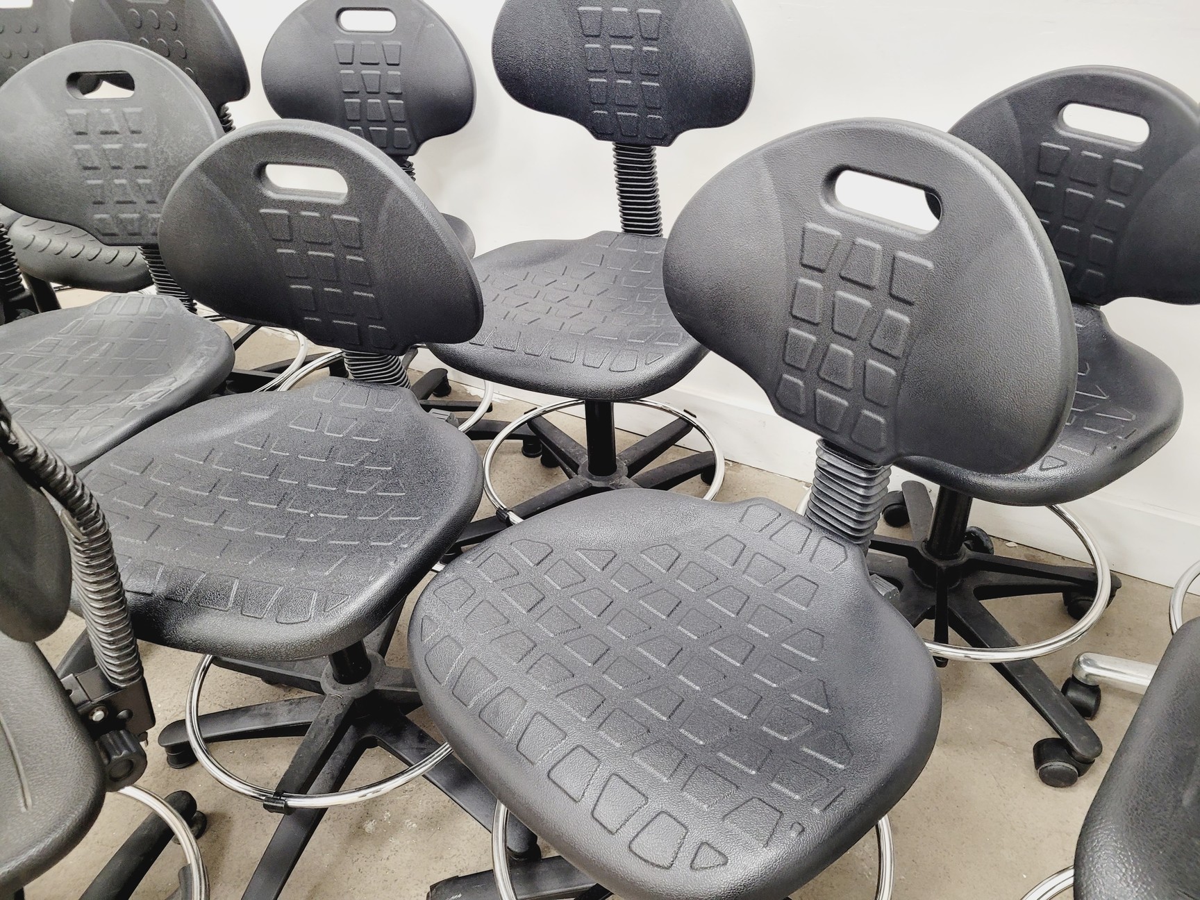 Image of Job lot of 14 x Black Lab Stools/Chairs