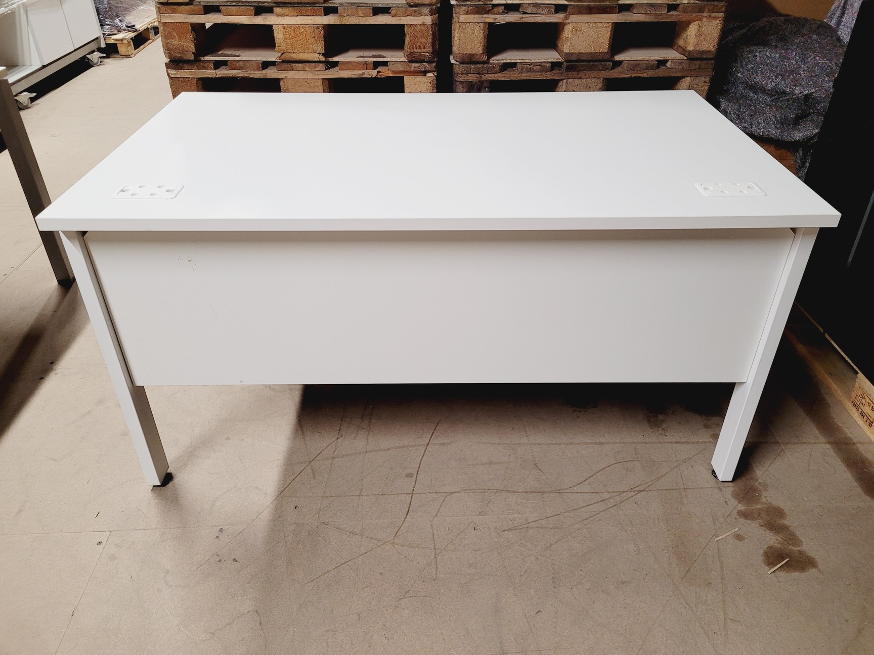 Image of White Lab Office Workstation Desk