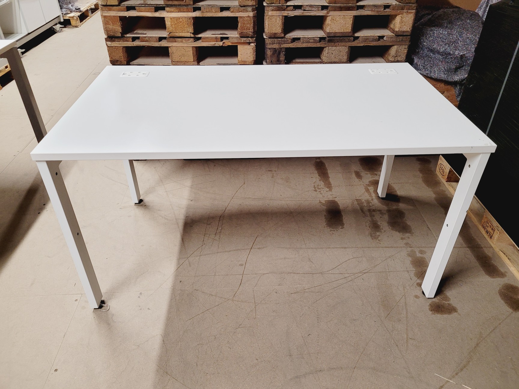 Image of White Lab Office Workstation Desk