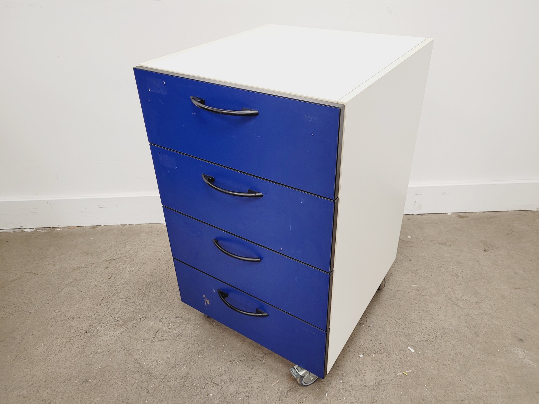 Image of 2 x Blue/White Sets of Drawers
