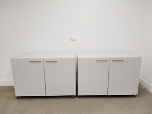 Thumbnail image of Set of 4 Grey Laboratory Cupboards & Drawers